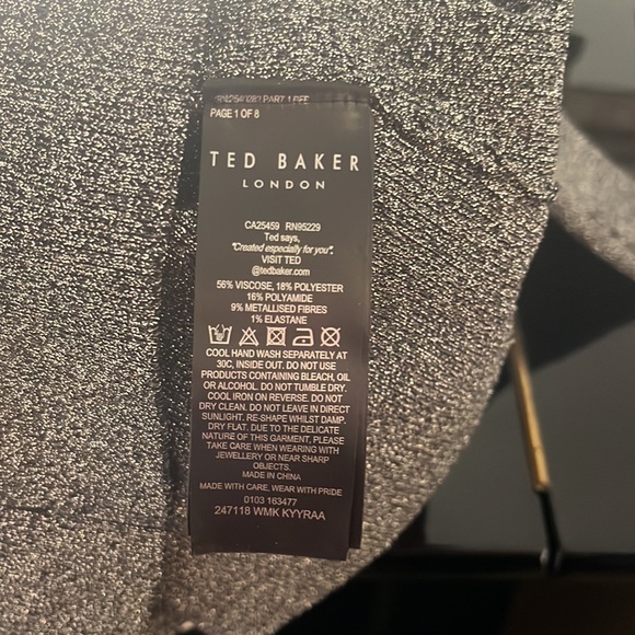 Ted Baker Cris Cross shimmered Top - Picture 4 of 5